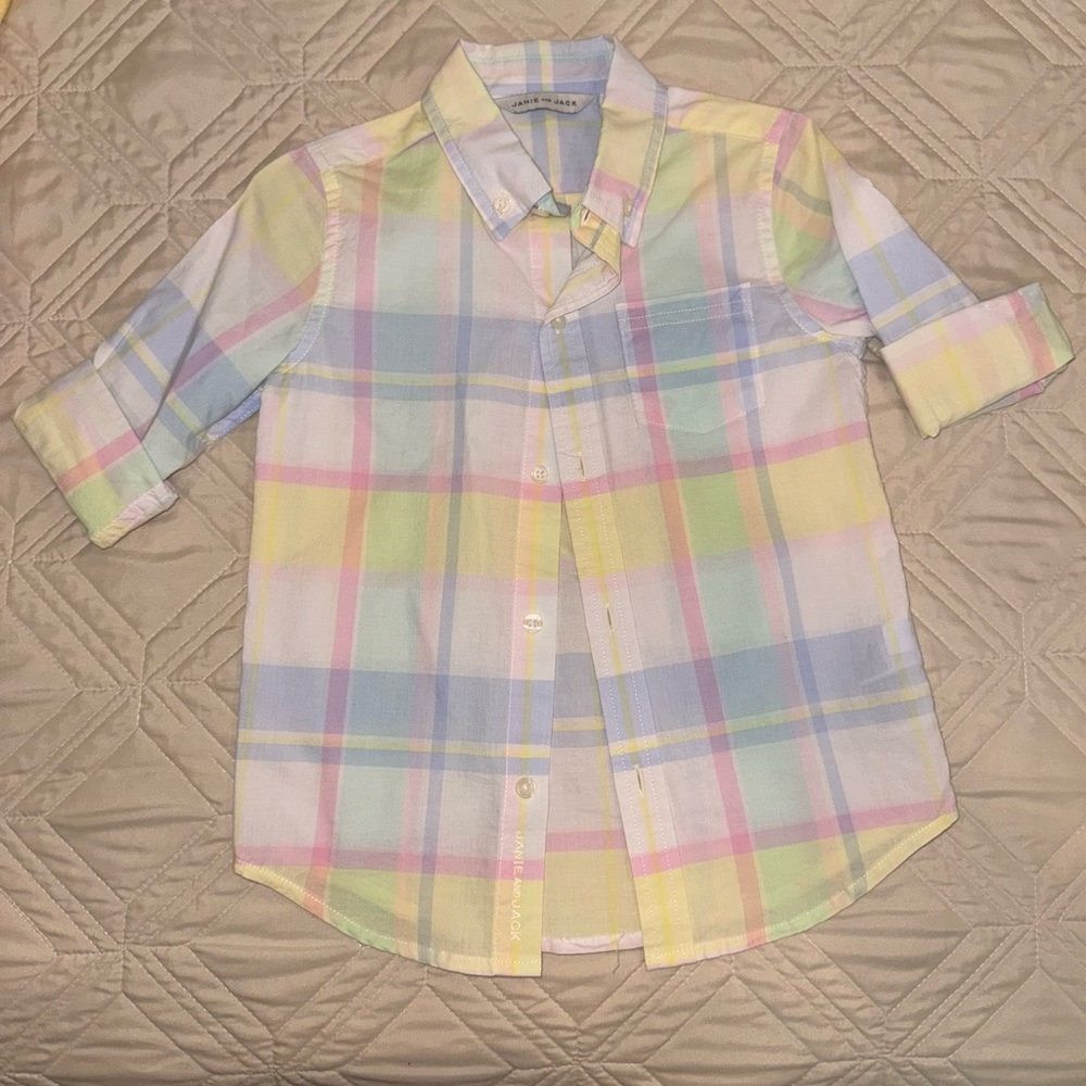 Janie and Jack Plaid Shirt
